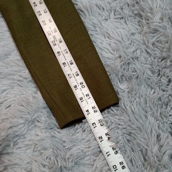 Le Suit Essentials Womens Suit Jacket Blazer Green Petite 6P Button Lined Pocket - Picture 8 of 10